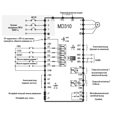 Частотный преобразователь MD310T0.7B